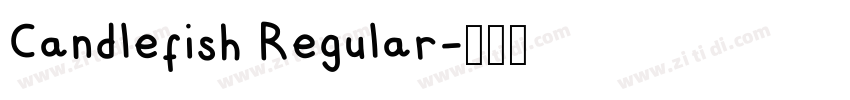 Candlefish Regular字体转换